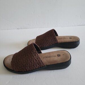 Vintage Woolworth Sandals Y2K Womens Size 5 Cow Suede Innersole 2003